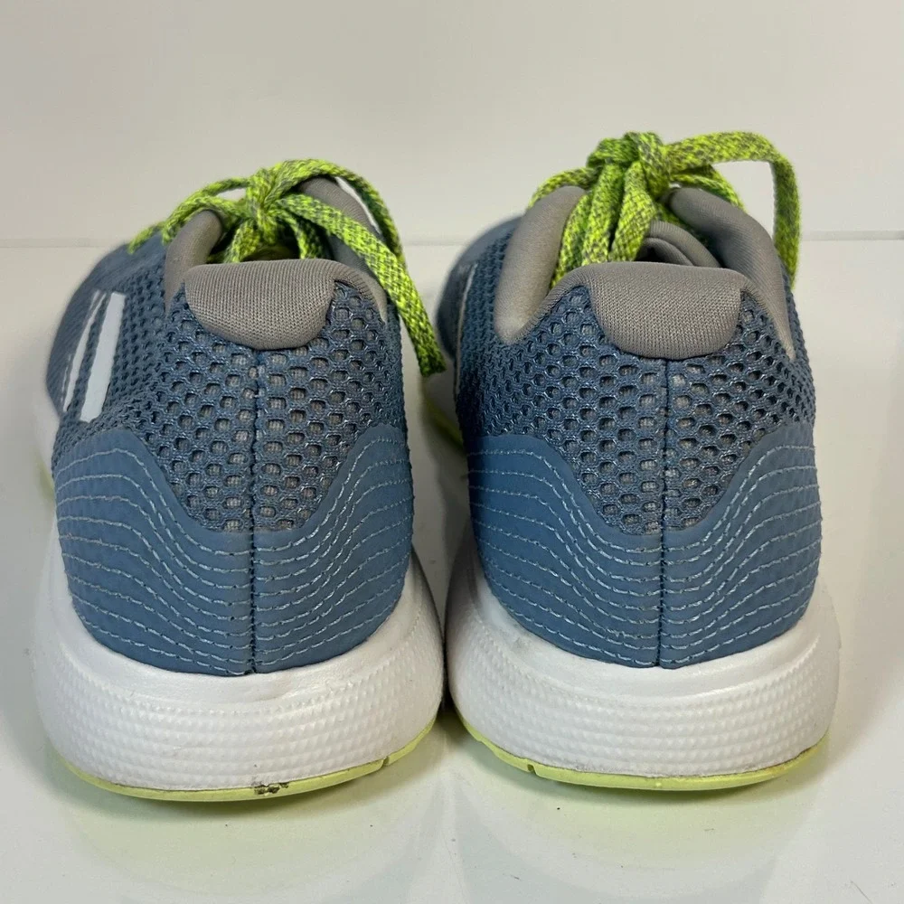 Adidas‎ Duramo 9 Mens Running Shoes Blue Grey Lime Green EE9931 Size 8.5